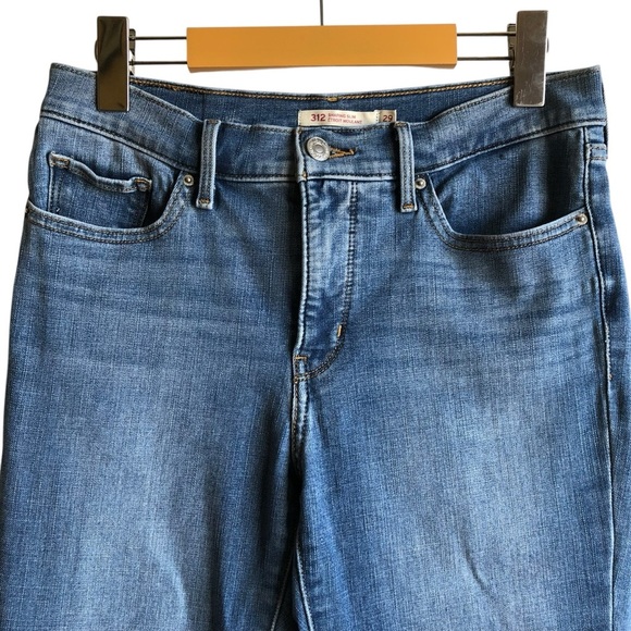 Levi’s 312 Shaping Slim Jeans Size 29 Sculpt Tummy Control Day Dreamer Wash - Picture 3 of 16